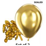 2x Bezente Metallic Gold Balloons Latex Balloons