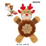 2x Christmas Squeaky Dog Toys,