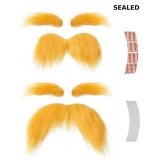 woxafo 2 PCS Yellow Mustache and Eyebrows