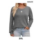 Womens-Plus-Size-Tops Trendy Long Sleeve T Shirts