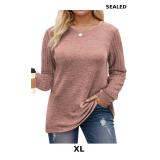 Womens-Plus-Size-Tops Trendy Long Sleeve T Shirts