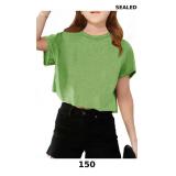 Girls Short Sleeve Crop Tops Kids Fashion