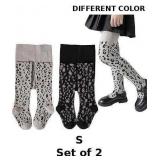 2x Girls Tights