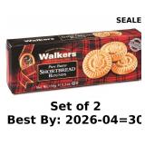 2x Walkers Pure Butter Shortbread Rounds