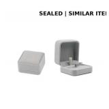 2Pcs Grey Velvet Jewelry Box