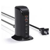 VHBW USB Charging Station, 5-Port Charging Tower