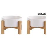 SEALED-Ceramic Elevated Raised Cat Bowls