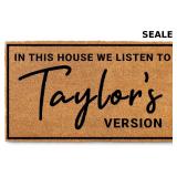 MAINEVENT in This House We Listen to T Door Mat