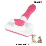 3x Self Cleaning Slicker Brush, Dog Cat Pet...