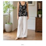 Black Floral Tank Top