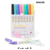 3x DoodleDazzles Shimmer Markers Set