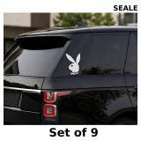 9x Bunny Vinyl Decal Car Wall Window Sticker
