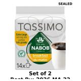 2x Tassimo Nabob Breakfast Blend Coffee