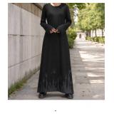 Black Long Sleeve Maxi Dress