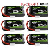 OVONIC 3.7V 25C 380mAh 1S Lipo Battery
