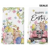 Artoid Mode Colorful Rabbits Bunny Bow  Dish Towel