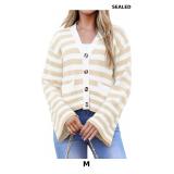Saodimallsu Womens Striped Cardigan Sweaters