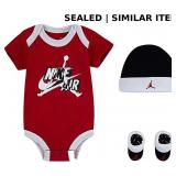SEALED-Jordan Newborn Jumpman Suit Set Size 0-6M