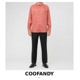 COOFANDY Long-sleeve Patterned Shirt