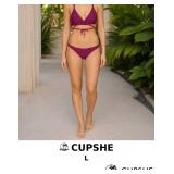 CUPSHE Purple Bikini Top