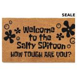 MAINEVENT Welcome to the Salty Spittoon Door Mat