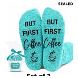 3x VICRAZY Coffee Gift - Cupcake Socks