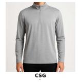 CSG Light Gray Quarter-Zip Pullover