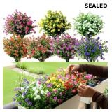 14pcs Outdoors Artificial Flowers Bulk