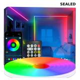 32.8FT Neon Rope Light,RGB+IC Flexible Led Lights