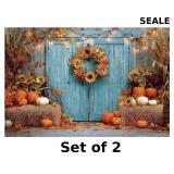 2x Fall Backdrop, 70.87x45.28 Inch Autumn...