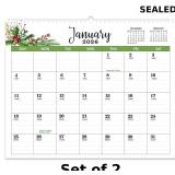 2x Wall Calendar 2026, Large 14.6' x 11.8'