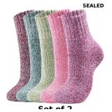 2x Winter Cozy Warm Wool Socks for Men & Women