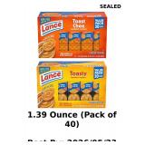 Lance Toasty & Toastchee Variety Pack