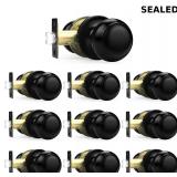 Probrico Matte Black Passage Door Knobs
