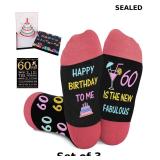 3x Birthday Gifts for Women, Novelty Socks