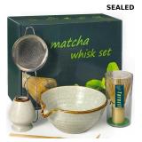 Taruzil Matcha Whisk Set with Matcha Bowl