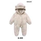 PLbSe Newborn Baby Fleece Footie Snowsuit