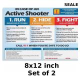 2x Active Shooter (Run, Hide, Fight) School
