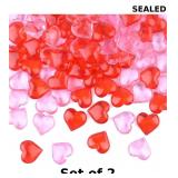 2x KUUQA Acrylic Hearts Red Acrylic Hearts for...