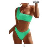Limeeke Women One Shoulder Bikini Set