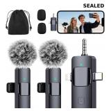 SEALED-PQRQP 3-in-1 Wireless Lavalier Microphone