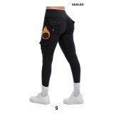 AEEZO Womens Fleece Lined Cargo Leggings with Pock