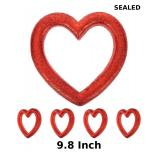 4 PCS Valentine's Day Heart Foam Wreath - 9.8 Inch