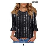 Blingfit Womens Tops 3/4 Length Sleeve Dressy