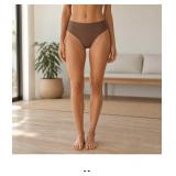 High-Waisted Brown Bikini Bottom