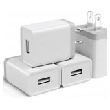 Cube Compatible USB Wall Charger Block 5 PACK
