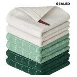 Artoid Mode Checkered Designed Cotton Dish Cloths,