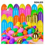 100 PCS 3' Large Plastic Easter Eggs