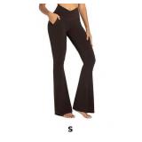 Sunzel Crossover Flare Leggings with Pockets