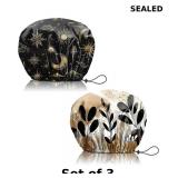 3x 2 PCS Shower Cap Reusable Waterproof